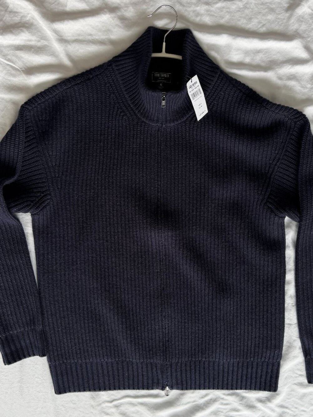 Todd Snyder Full-Zip Mock Neck Cashmere Sweater MSRP $998 - Size: US Medium